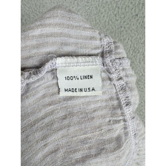 Bryn Walker Linen Top Skirt Set Women’s Small Blue Gray Pinstripe Linen USA - Picture 8 of 15